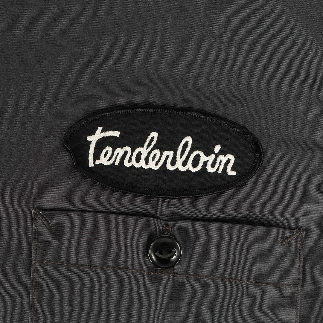 TENDERLOIN(テンダーロイン)のTENDERLOIN テンダーロイン シャツ サイズ:S 00s ワッペン付き T/C 半袖 ワークシャツ グレー 00年代 トップス カジュアルシャツ【メンズ】【中古】 メンズのトップス(シャツ)の商品写真