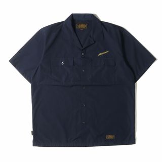 美品 NEIGHBORHOOD ネイバーフッド シャツ サイズ:XL 20SS ロゴ刺繍 T/C 半袖 ワークシャツ CLASSIC WORK / EC-SHIRT . SS ネイビー 紺 トップス カジュアルシャツ【メンズ】【中古】