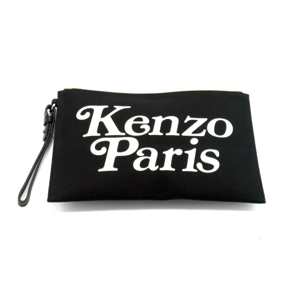 KENZO(ケンゾー)のケンゾー KENZO × ヴェルディ VERDY ■ 【 LARGE KENZO UTILITY CANVAS POCHETTE FE58PM902F35 】 ロゴ デザイン ラージ キャンバス ポーチ クラッチ バッグ 32966 メンズのバッグ(その他)の商品写真