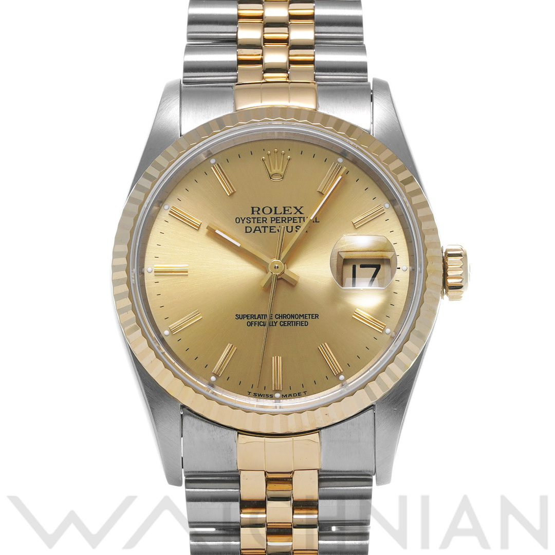 ROLEX(ロレックス)の中古 ロレックス ROLEX 16233 S番(1993年頃製造) シャンパン メンズ 腕時計 メンズの時計(腕時計(アナログ))の商品写真