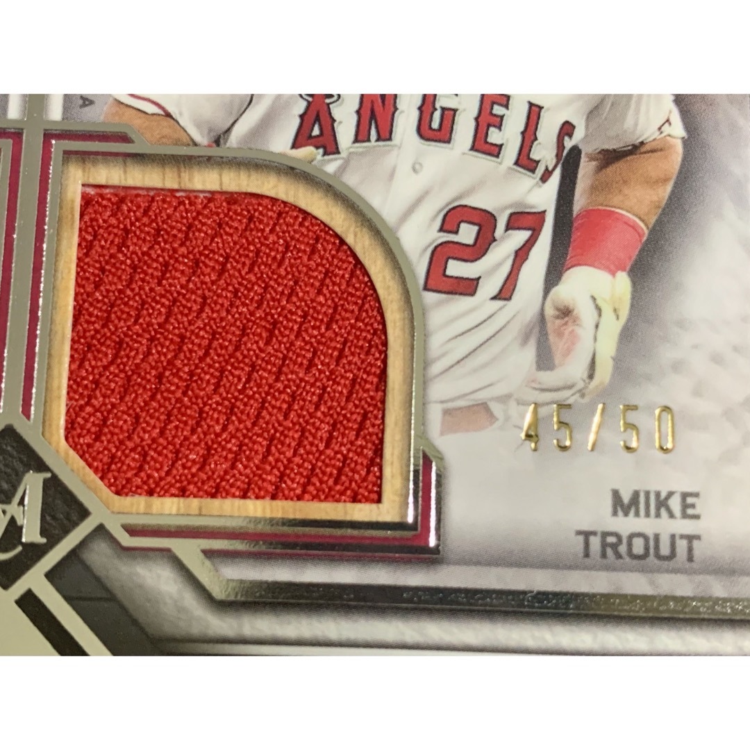 Topps(トップス)の大谷翔平　トラウト　topps 2023 DUAL PATCH 50枚限定 エンタメ/ホビーのトレーディングカード(その他)の商品写真