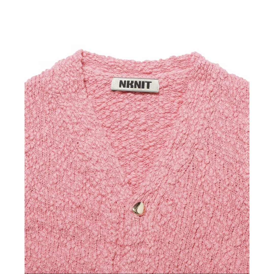 nknit mini V-neck KNIT vest【新品未使用】 レディースのトップス(ベスト/ジレ)の商品写真
