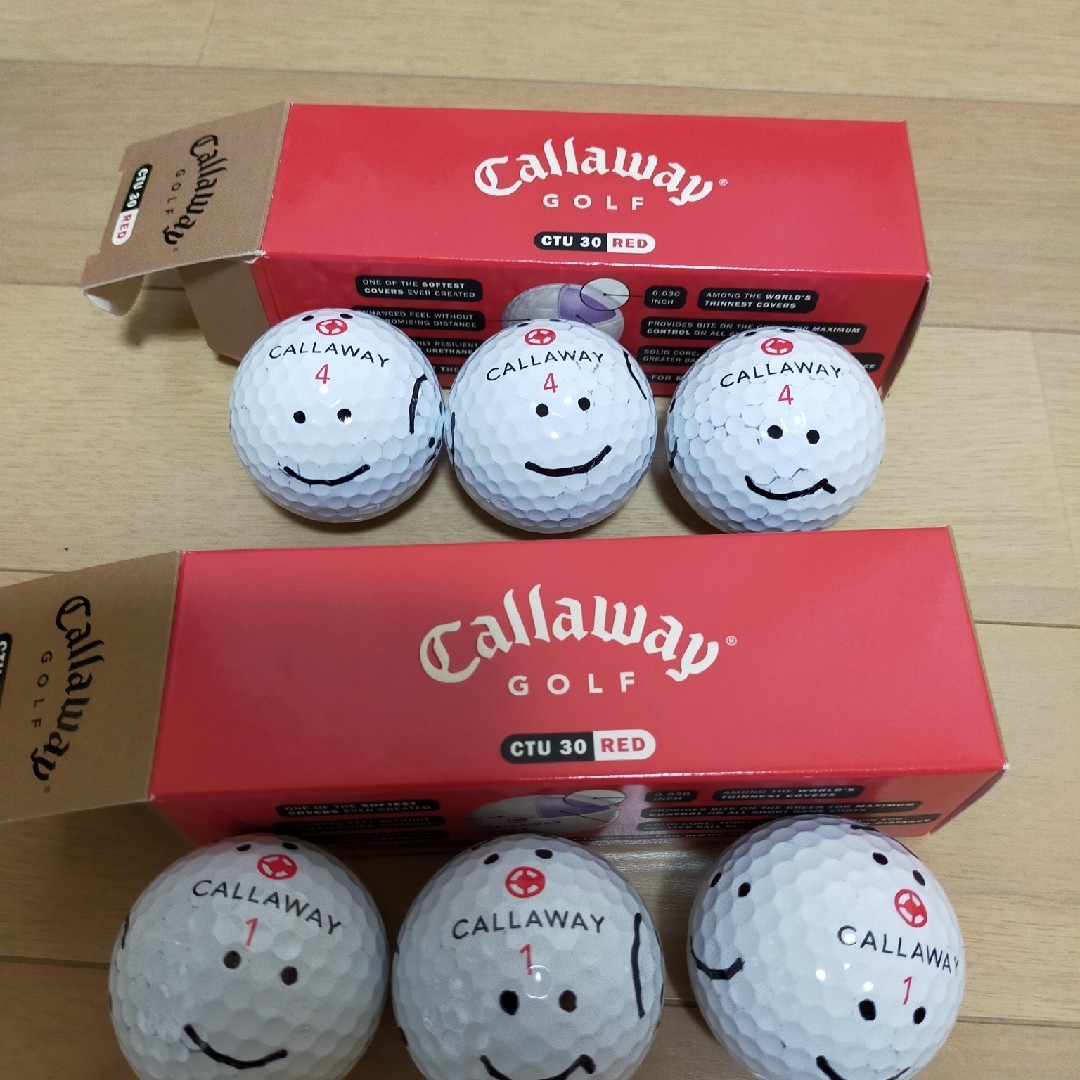 Callaway(キャロウェイ)の【新品】Callaway CTU30 RED ゴルフボール6個 スポーツ/アウトドアのゴルフ(その他)の商品写真