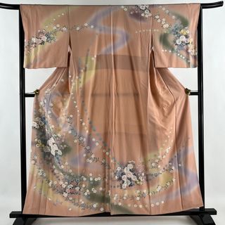 訪問着 身丈157cm 裄丈65.5cm 正絹 名品 【中古】(着物)