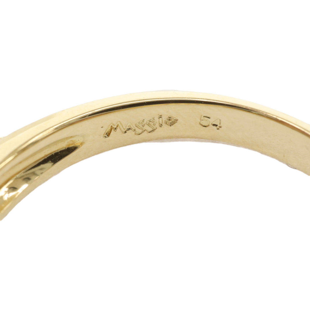 750 K18YG 18金イエローゴールド ダイヤ0.19ct ダイヤモンド パヴェ リング 指輪 約14号 #54 ジュエリー アクセサリー レディースのアクセサリー(リング(指輪))の商品写真