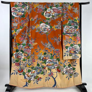 振袖 身丈159.5cm 裄丈65.5cm 正絹 名品 【中古】(着物)