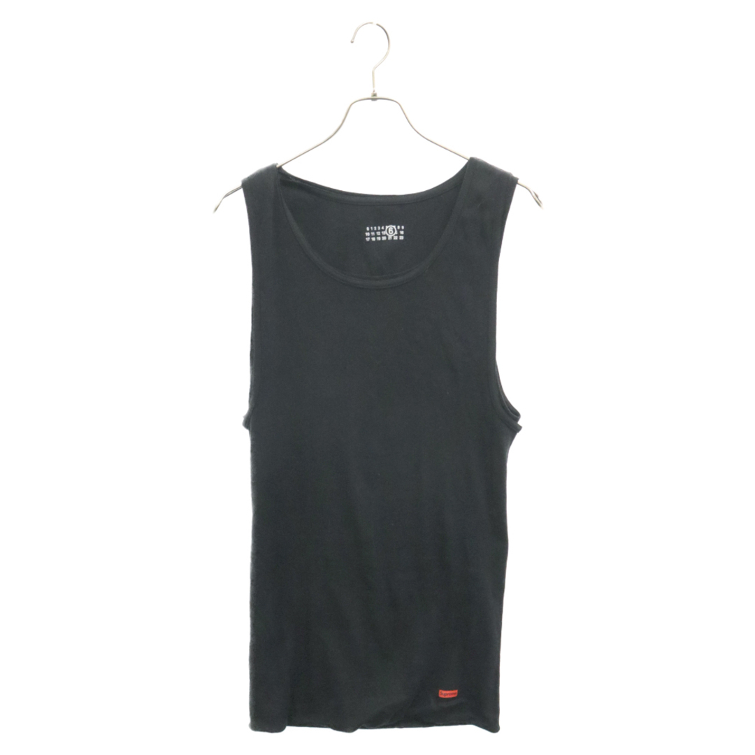 Supreme(シュプリーム)のSUPREME シュプリーム 24SS×MM6 Maison Margiela Hanes Tagless Tank Top x MM6 メゾン マルジェラ ヘインズ タグレス タンクトップ ブラック メンズのトップス(タンクトップ)の商品写真