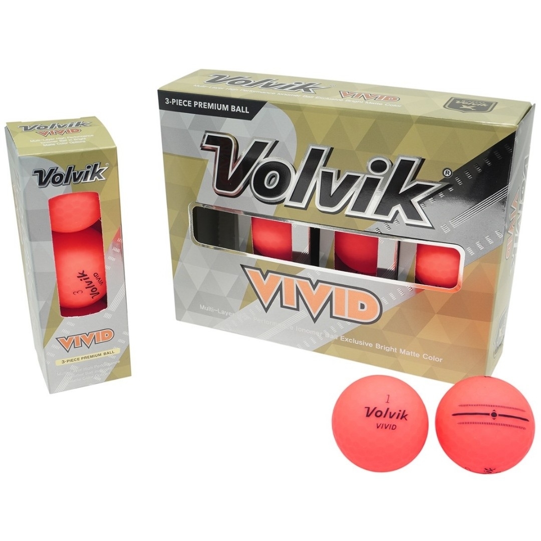 ボルヴィック(ボルヴィック)の送料無料　新品未使用　Volvik　ボルビック　ゴルフボール　ピンク　1ダース スポーツ/アウトドアのゴルフ(その他)の商品写真