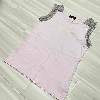 バービー(Barbie)のBarbie フリル タンクトップ 140(Tシャツ/カットソー)