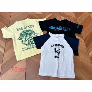 U.S.BOARDER Tシャツ 3枚セット 75cm(Ｔシャツ)