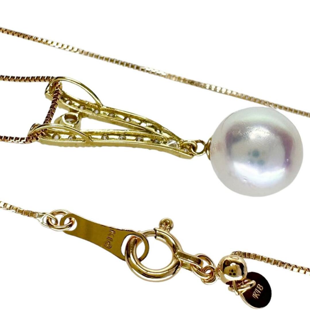 ネックレス  K18 アコヤパール/真珠8.3mm レディースのアクセサリー(ネックレス)の商品写真