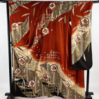 振袖 身丈163cm 裄丈65.5cm 正絹 美品 名品 【中古】(着物)