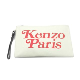 ケンゾー(KENZO)のケンゾー KENZO × ヴェルディ VERDY ■ 【 LARGE KENZO UTILITY CANVAS POCHETTE FE58PM902F35 】 ロゴ デザイン ラージ キャンバス ポーチ クラッチ バッグ 32968(その他)