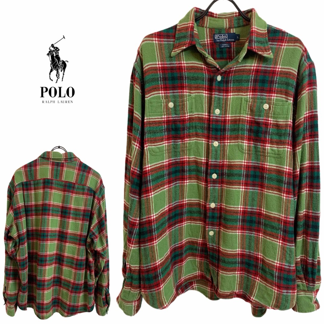 POLO RALPH LAUREN(ポロラルフローレン)のPOLO RALPH LAUREN 80〜90s FARRELL チェックシャツ メンズのトップス(シャツ)の商品写真