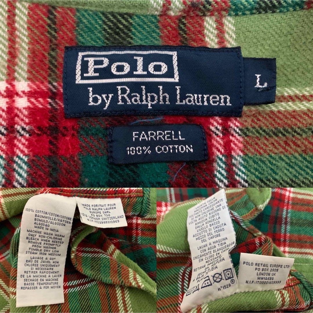 POLO RALPH LAUREN(ポロラルフローレン)のPOLO RALPH LAUREN 80〜90s FARRELL チェックシャツ メンズのトップス(シャツ)の商品写真