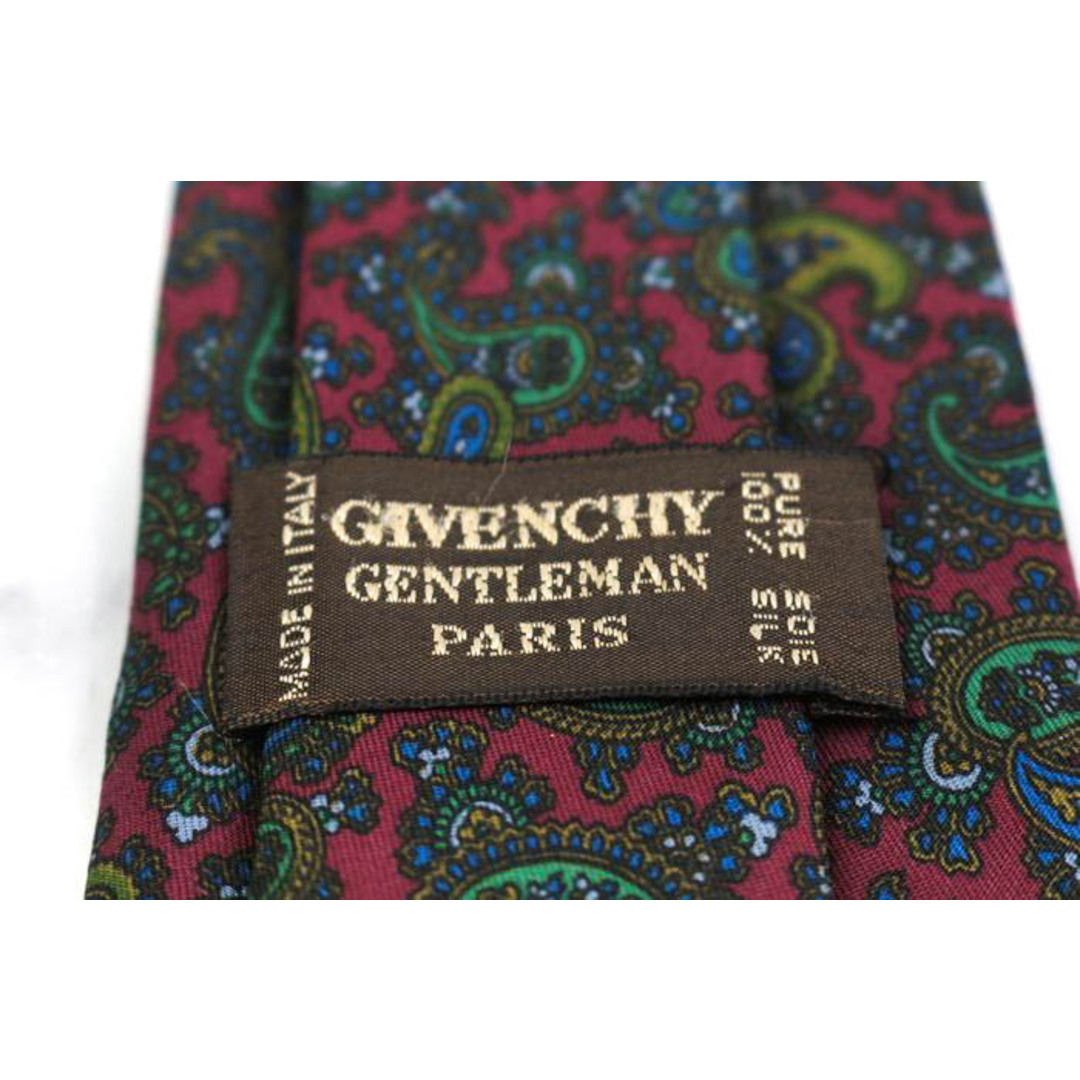 GIVENCHY(ジバンシィ)のジバンシィ ブランド ネクタイ 総柄 ペイズリー シルク イタリア製 PO  メンズ ブラウン GIVENCHY メンズのファッション小物(ネクタイ)の商品写真