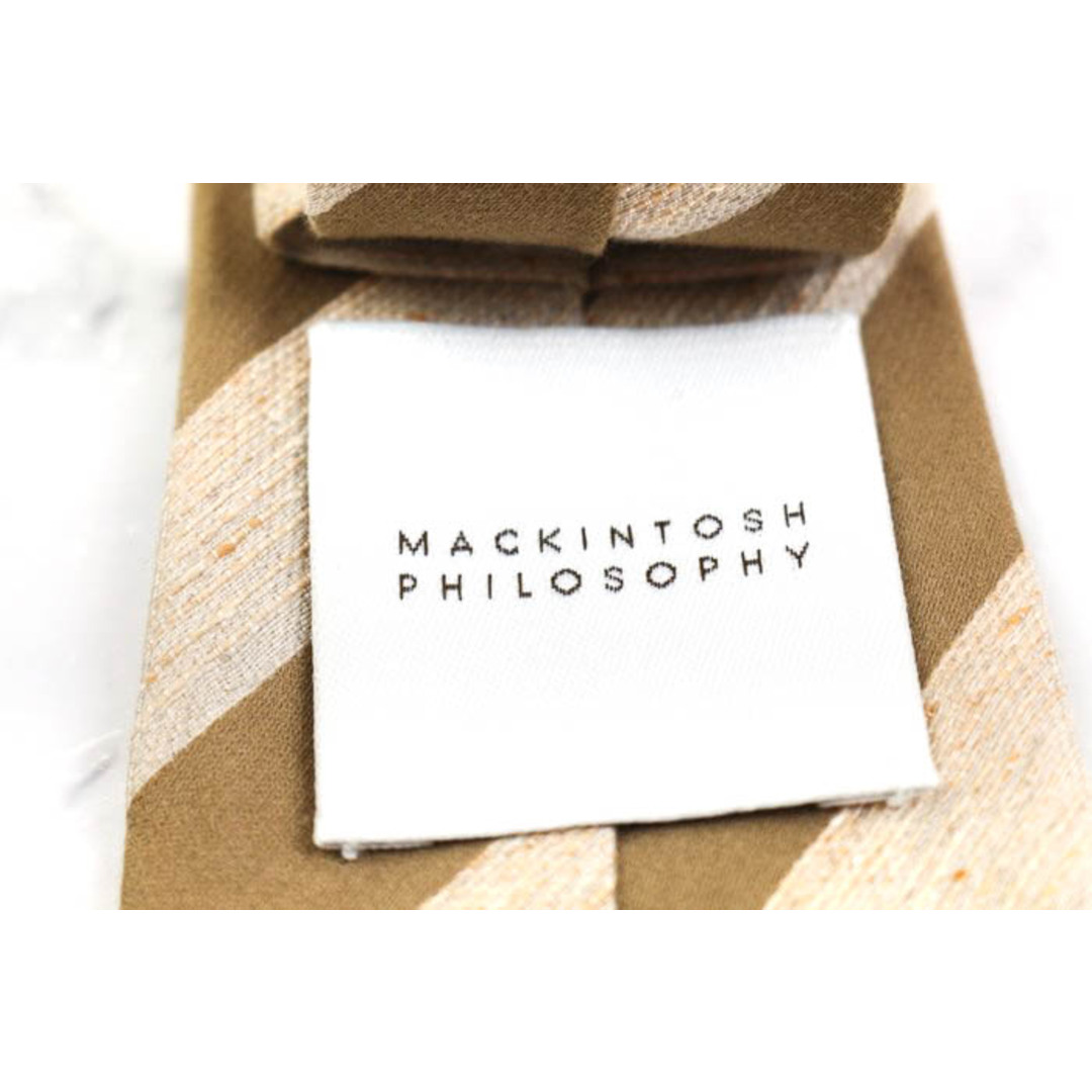 MACKINTOSH PHILOSOPHY(マッキントッシュフィロソフィー)のマッキントッシュ フィロソフィー ブランド ネクタイ ストライプ柄 PO  メンズ ベージュ MACKINTOSH PHILOSOPHY メンズのファッション小物(ネクタイ)の商品写真