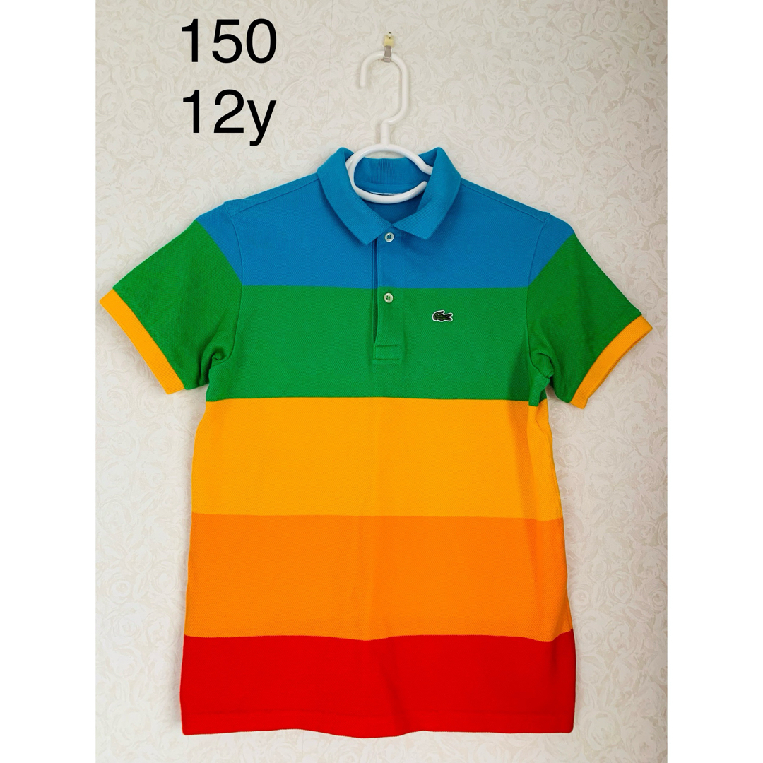 LACOSTE(ラコステ)のラコステ  ポラロイド　コラボ　ポロシャツ　キッズ　150  中古 キッズ/ベビー/マタニティのキッズ服男の子用(90cm~)(Tシャツ/カットソー)の商品写真