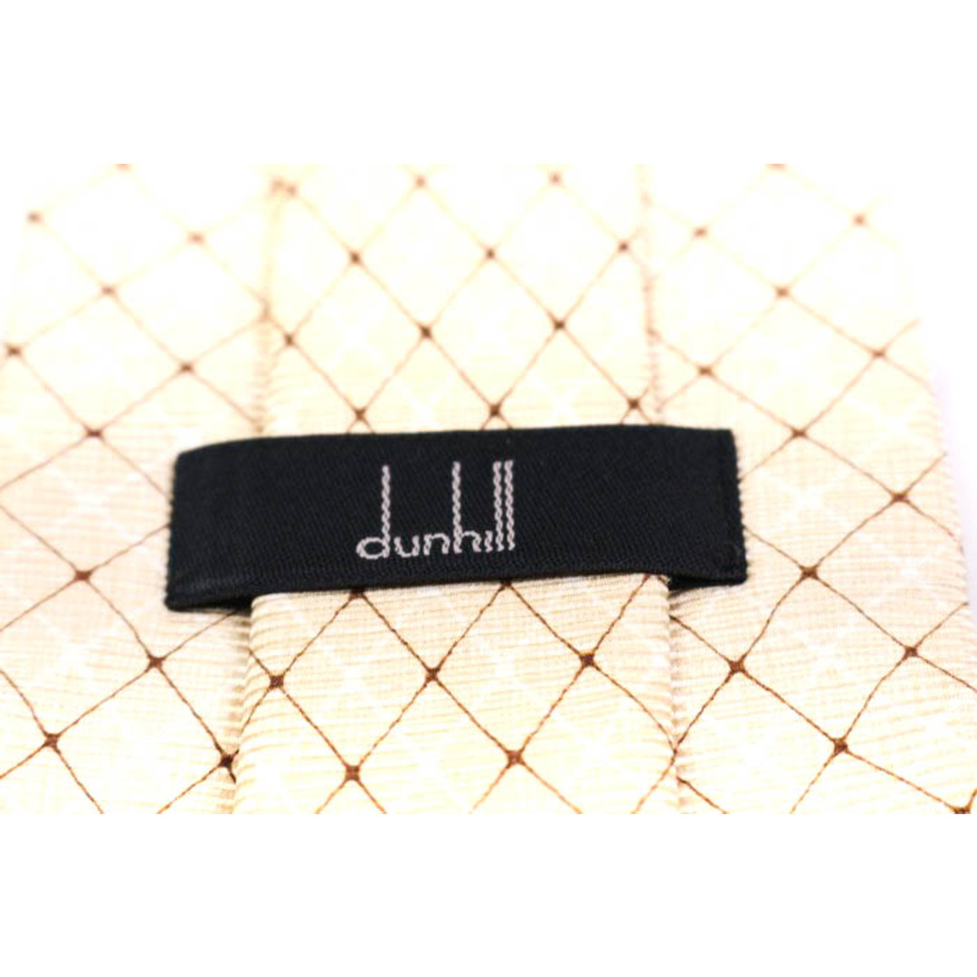 Dunhill(ダンヒル)のダンヒル ブランド ネクタイ チェック柄 格子柄 シルク イタリア製 PO  メンズ ベージュ Dunhill メンズのファッション小物(ネクタイ)の商品写真