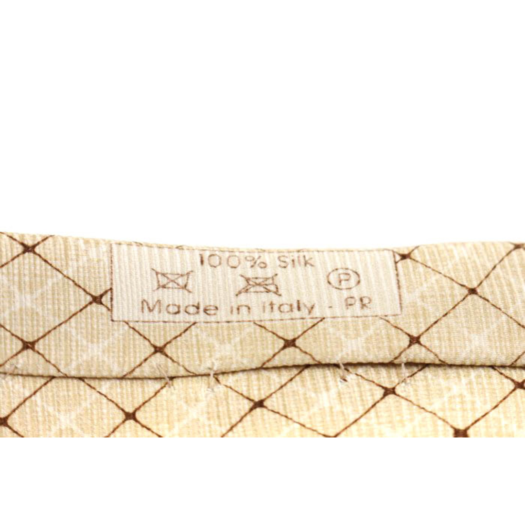 Dunhill(ダンヒル)のダンヒル ブランド ネクタイ チェック柄 格子柄 シルク イタリア製 PO  メンズ ベージュ Dunhill メンズのファッション小物(ネクタイ)の商品写真