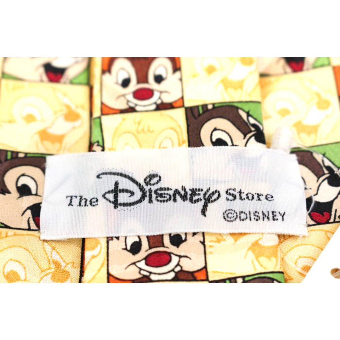 Disney(ディズニー)のディズニー ブランド ネクタイ チップとデール 格子柄 シルク 未使用タグ付 PO  メンズ ベージュ Disney メンズのファッション小物(ネクタイ)の商品写真