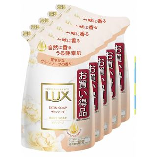 ラックス(LUX)のLUX(ラックス) ボディソープ サテンソープ 詰替え用 300g×5個(ボディソープ/石鹸)