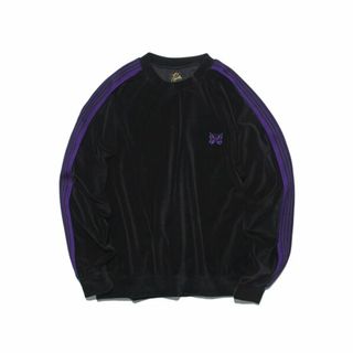 23S/S NEEDLES  VELOUR TRACK CREW NECK