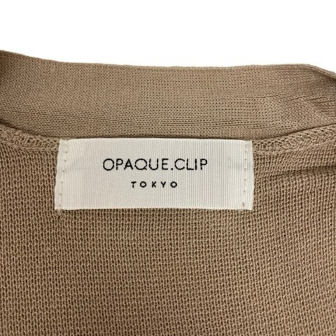 OPAQUE.CLIP(オペークドットクリップ)のオペークドットクリップ OPAQUE.CLIP カーディガン 長袖 ベージュ  レディースのトップス(カーディガン)の商品写真