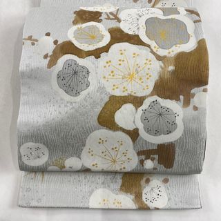 袋帯 美品 名品 お太鼓柄 正絹 【中古】(帯)