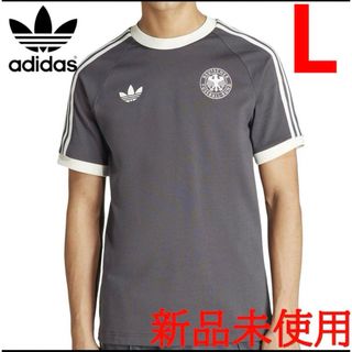 アディダス(adidas)の新品未使用！アディダス　3ストライプ　Tシャツ　Lサイズ(Tシャツ/カットソー(半袖/袖なし))