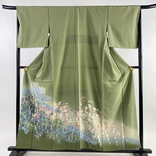 色留袖 身丈157cm 裄丈65.5cm 正絹 名品 【中古】(着物)