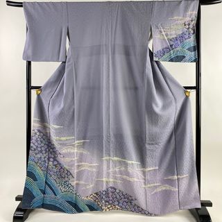 訪問着 身丈166.5cm 裄丈66.5cm 正絹 名品 【中古】(着物)