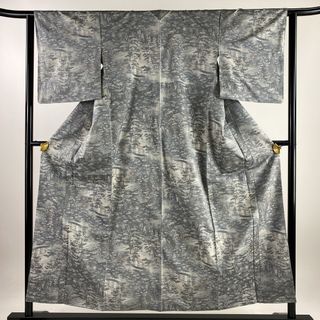 大島紬 身丈155cm 裄丈63cm 正絹 美品 名品 【中古】(着物)