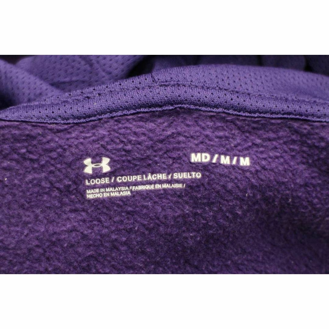 UNDER ARMOUR(アンダーアーマー)のUNDER ARMOURアンダーアーマー CHATHAM UNIVERSITY HOCKEY スウェットパーカー 紫 M★フーディー スポーツ カレッジ ロゴ刺繍 メンズのトップス(パーカー)の商品写真