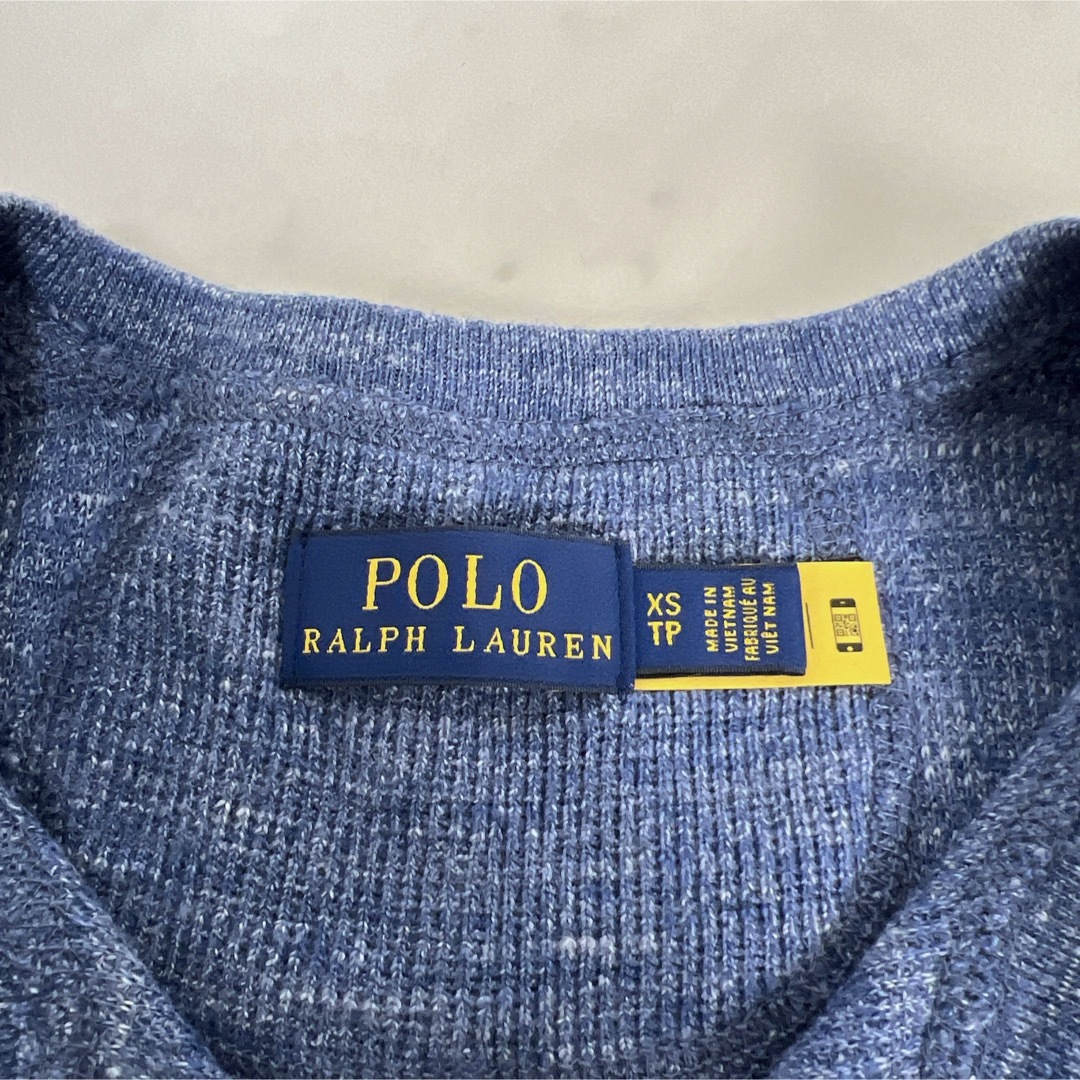 POLO RALPH LAUREN(ポロラルフローレン)の《美品》ポロラルフローレン コットンロングワンピース ヘンリーネック ネイビー レディースのワンピース(ロングワンピース/マキシワンピース)の商品写真