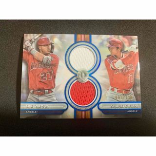 トップス(Topps)の大谷翔平　トラウト　2024 topps Dual Patch 150枚限定(その他)