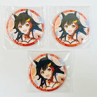 ホロライブ(hololive)の【希少品】ノンストップストーリー 缶バッジ 大神ミオ 3つ ホロライブ ホロクル(バッジ/ピンバッジ)