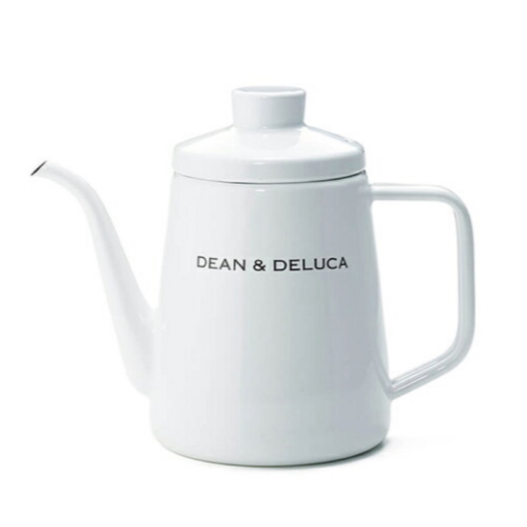 DEAN & DELUCA(ディーンアンドデルーカ)の【新品未使用】DEAN&DELUCA ディーンアンドデルーカ　ホーローケトル1L インテリア/住まい/日用品のキッチン/食器(鍋/フライパン)の商品写真