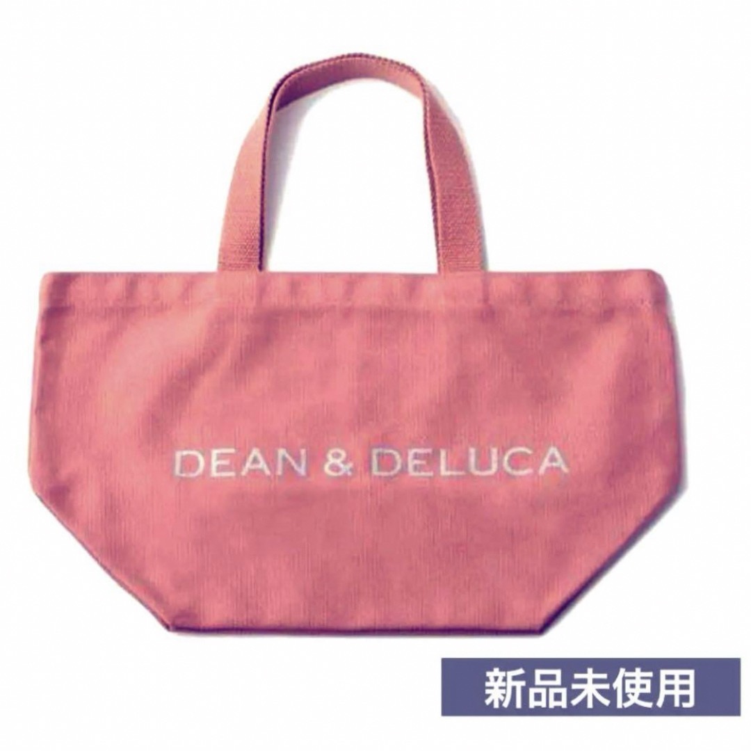 DEAN & DELUCA(ディーンアンドデルーカ)のDEAN＆DELUCAトートバッグ　チェリーピンク　ロゴシルバーラメ　Ｓサイズ レディースのバッグ(トートバッグ)の商品写真