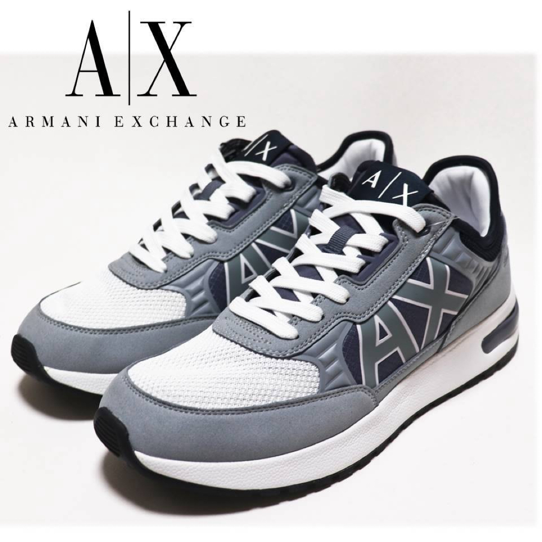 ARMANI EXCHANGE(アルマーニエクスチェンジ)の《アルマーニ エクスチェンジ》新品 ビッグAXロゴスニーカー 9(27.7cm) メンズの靴/シューズ(スニーカー)の商品写真