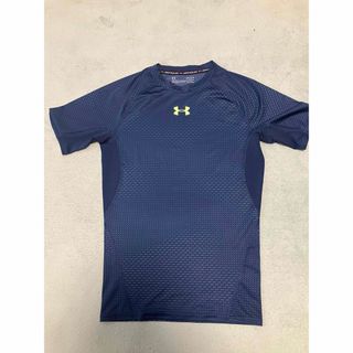 アンダーアーマー(UNDER ARMOUR)のアンダーアーマー  ヒートギア　コンプレショッンシャツ　紺②(Tシャツ/カットソー(半袖/袖なし))