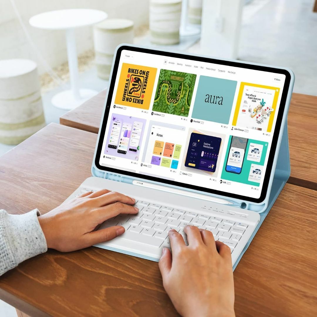 [2024年最新型] [7色バックライト] iPad 第10世代 キーボードケー スマホ/家電/カメラのPC/タブレット(タブレット)の商品写真