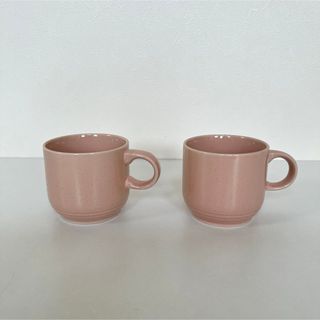 タチキチ(たち吉)の昭和　レトロ　TACHIKICHI　コーヒーカップ　ピンク　2客(グラス/カップ)