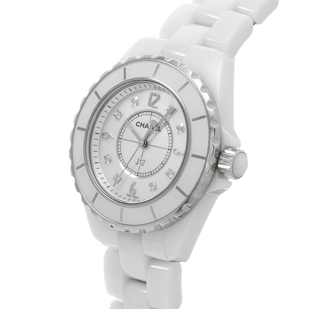 CHANEL(シャネル)の中古 シャネル CHANEL H2422 ホワイトシェル /ダイヤモンド レディース 腕時計 レディースのファッション小物(腕時計)の商品写真