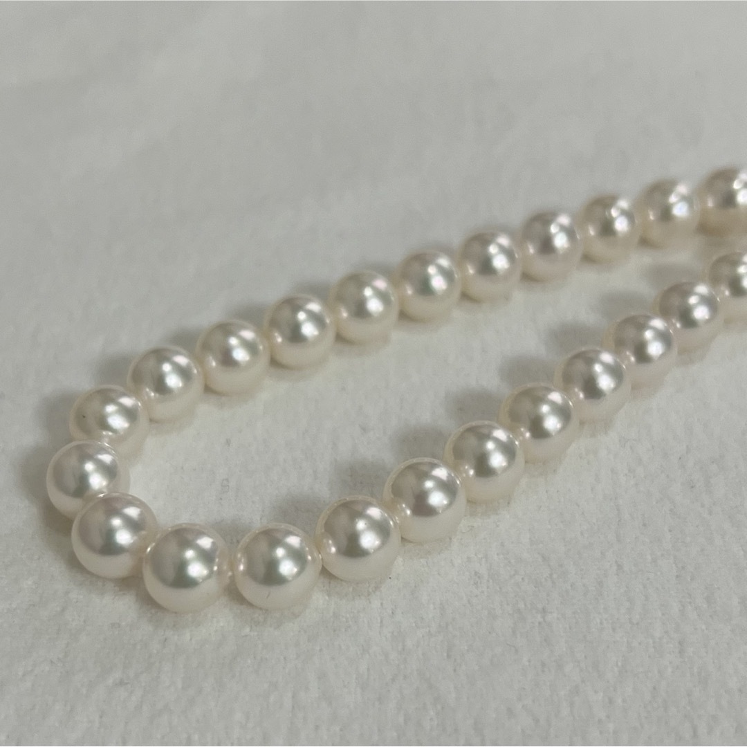花珠真珠 パールネックレス 8-8.5ミリ あこや真珠 真珠科学研究所 鑑別書 レディースのアクセサリー(ネックレス)の商品写真