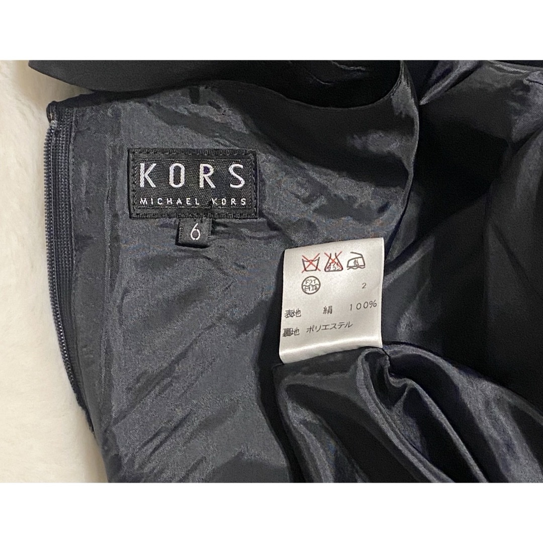 Michael Kors(マイケルコース)のMICHAEL KORS ブラック フォーマル ワンピース 美品 レディースのワンピース(ひざ丈ワンピース)の商品写真