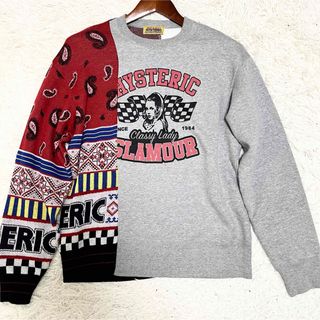 ヒステリックグラマー(HYSTERIC GLAMOUR)の良品 ヒステリックグラマー スウェット トレーナー ペイズリー 総柄 フリー(スウェット)