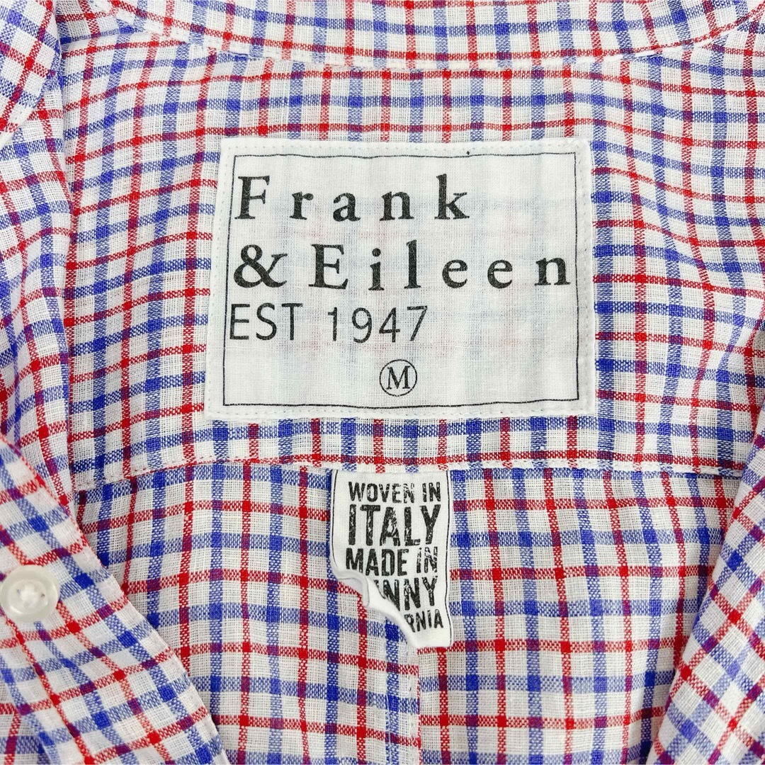 Frank&Eileen(フランクアンドアイリーン)のフランクアンドアイリーン PAUL ポール リネンシャツ チェック 麻100% レディースのトップス(Tシャツ(長袖/七分))の商品写真