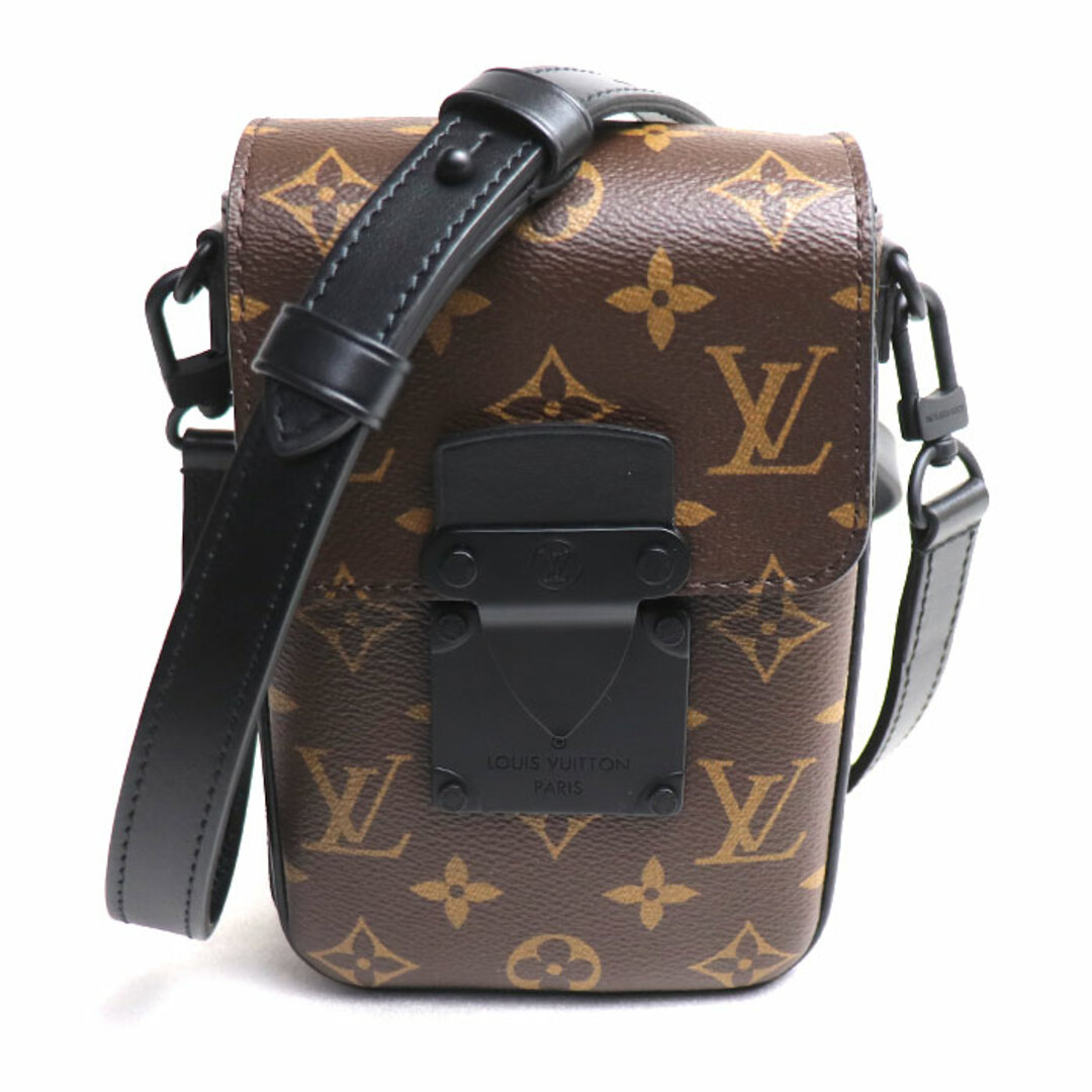 LOUIS VUITTON(ルイヴィトン)のLOUIS VUITTON ルイ・ヴィトン Sロック ヴェルティカル・ウェアラブル ウォレット ショルダーバッグ ブラウン ブラック M81522 IC ユニセックス【中古】【美品】 レディースのバッグ(ショルダーバッグ)の商品写真