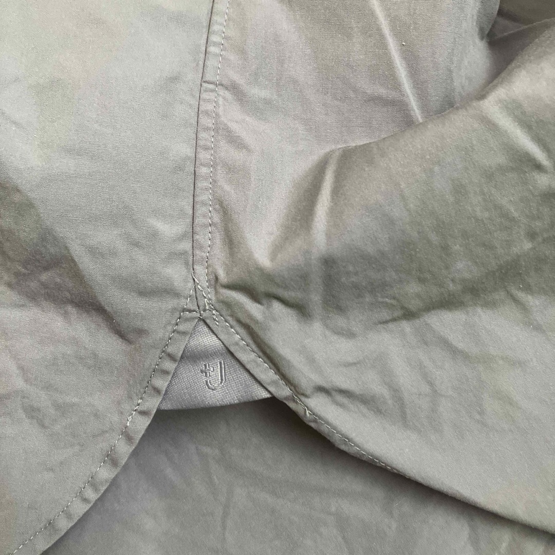 Jil Sander(ジルサンダー)のジルサンダー×ユニクロUNIQLO ＋J 長袖シャツ　グレー　綿100% レディースのトップス(シャツ/ブラウス(長袖/七分))の商品写真